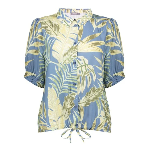 Blouses korte mouw groen Geisha - Image 2