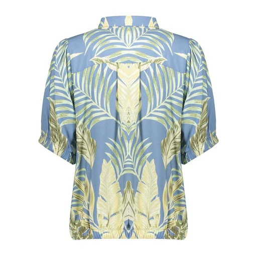 Blouses korte mouw groen Geisha - Image 4