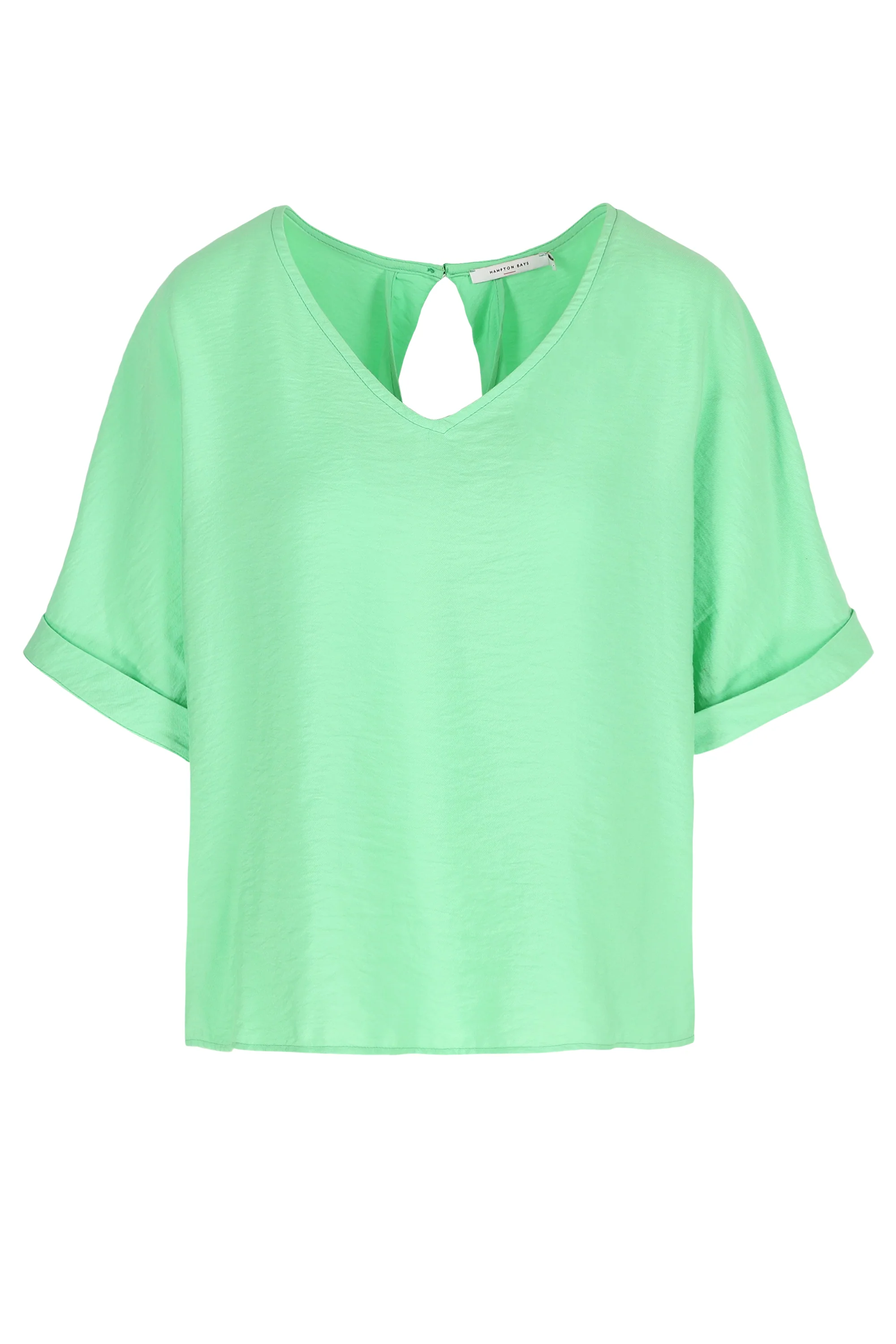 Blouses korte mouw groen Hampton Bays