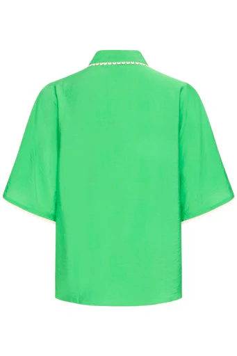 Blouses korte mouw groen ICHI - Image 2