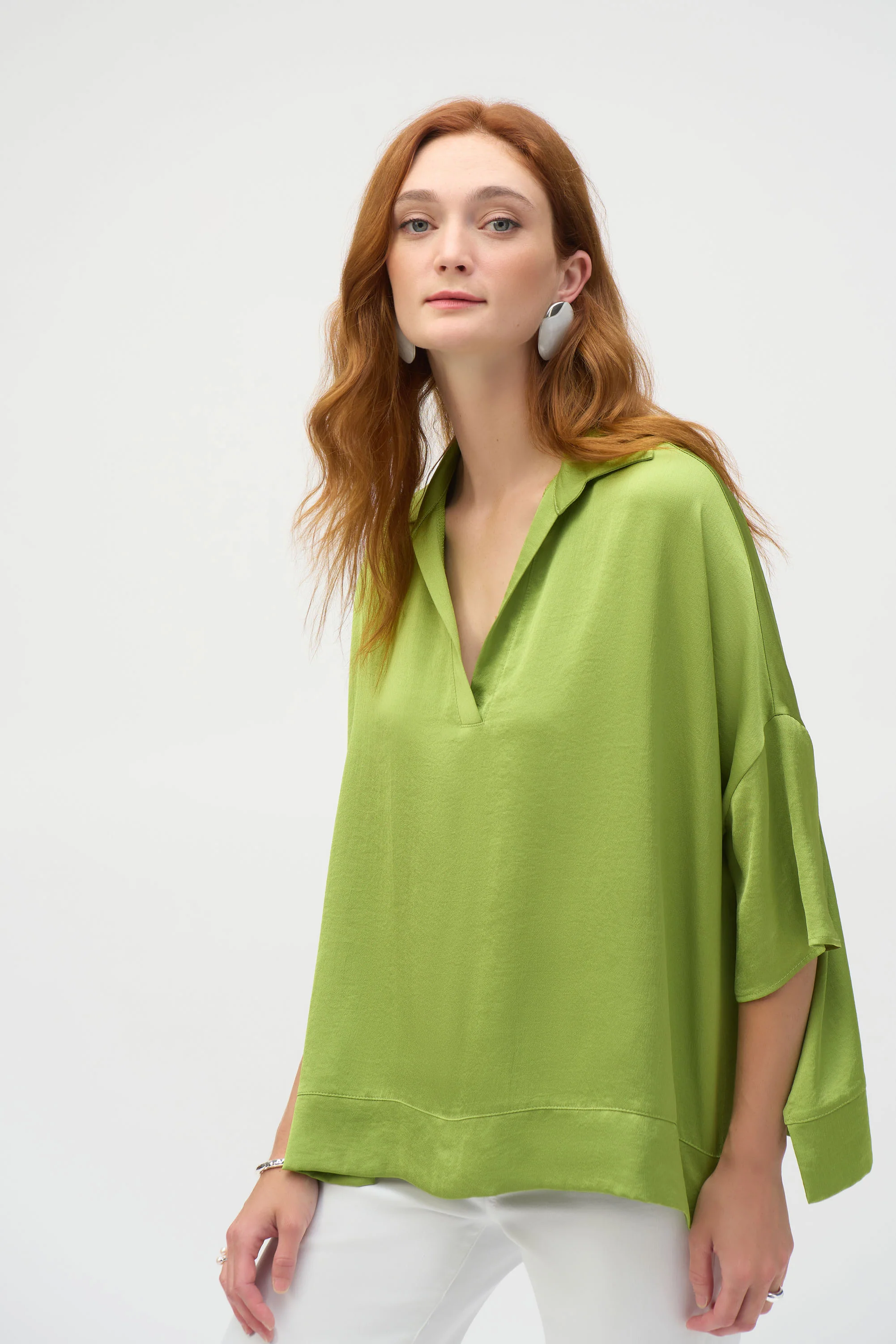 Blouses korte mouw groen Joseph Ribkoff - Image 2