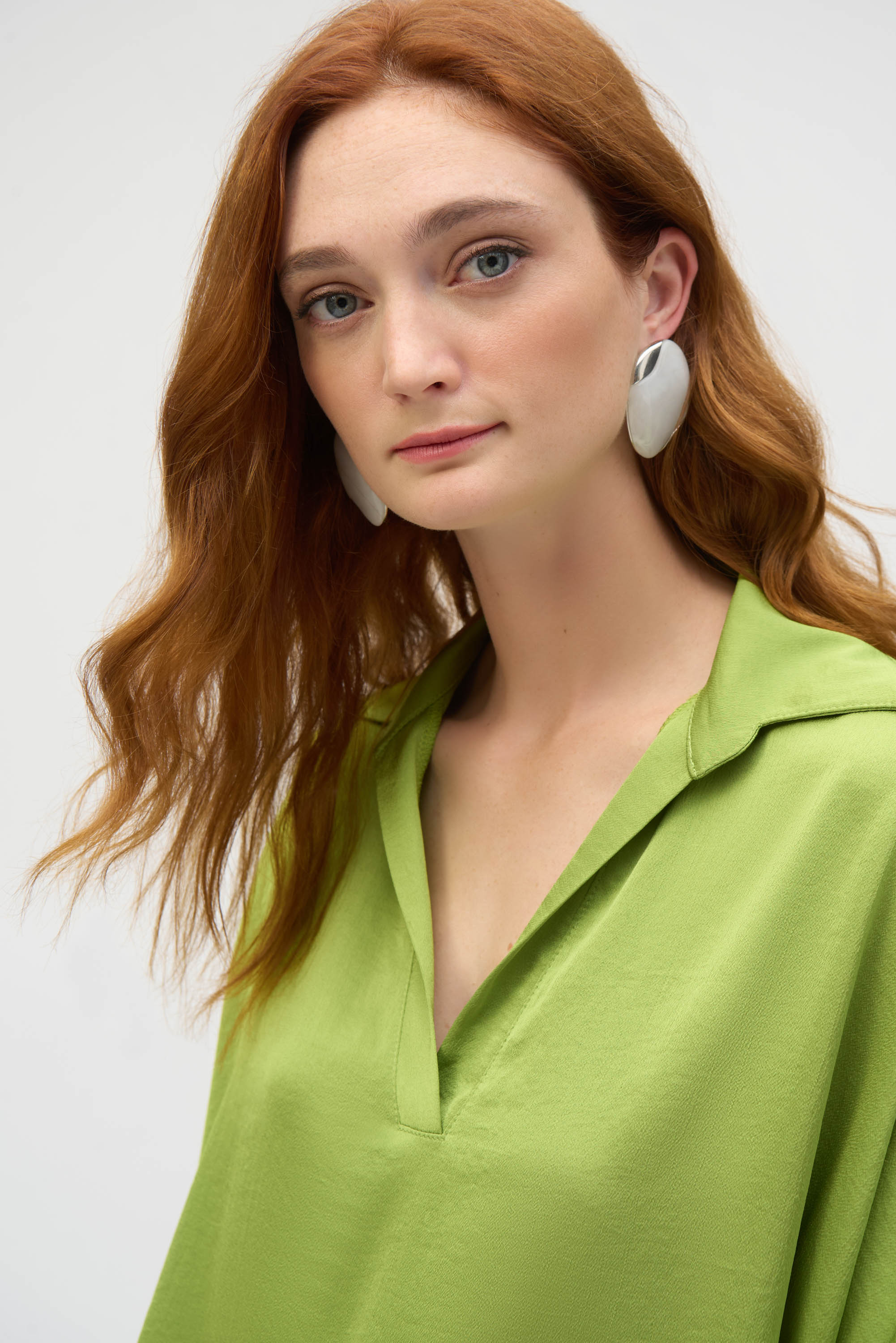Blouses korte mouw groen Joseph Ribkoff - Image 3