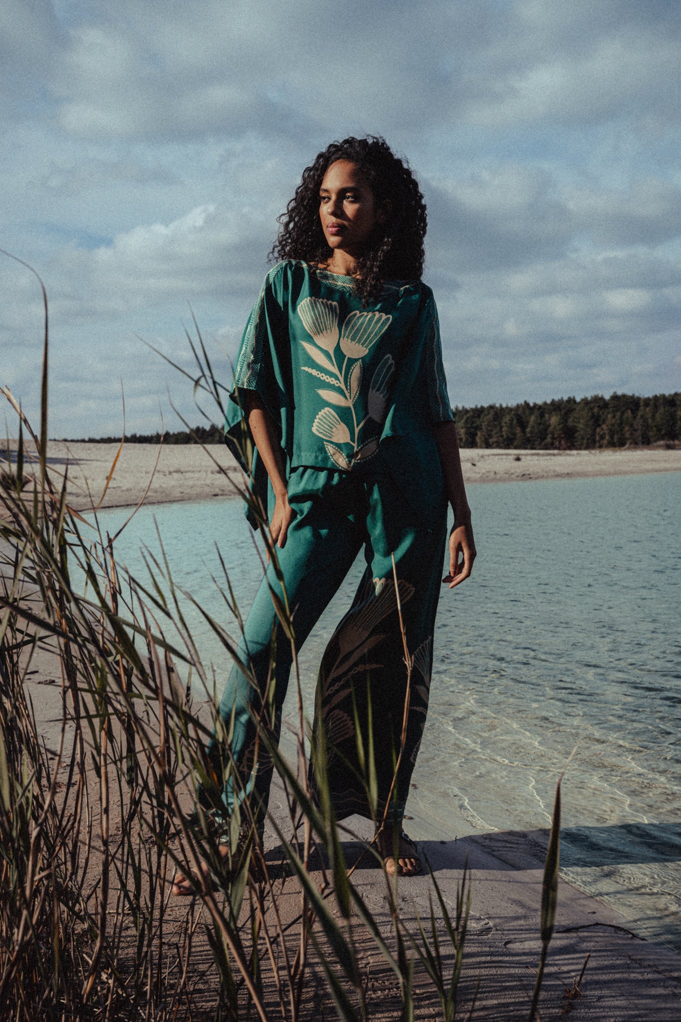 Blouses korte mouw groen Kate & Jules