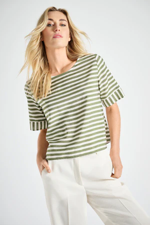 Blouses korte mouw groen Marie Méro