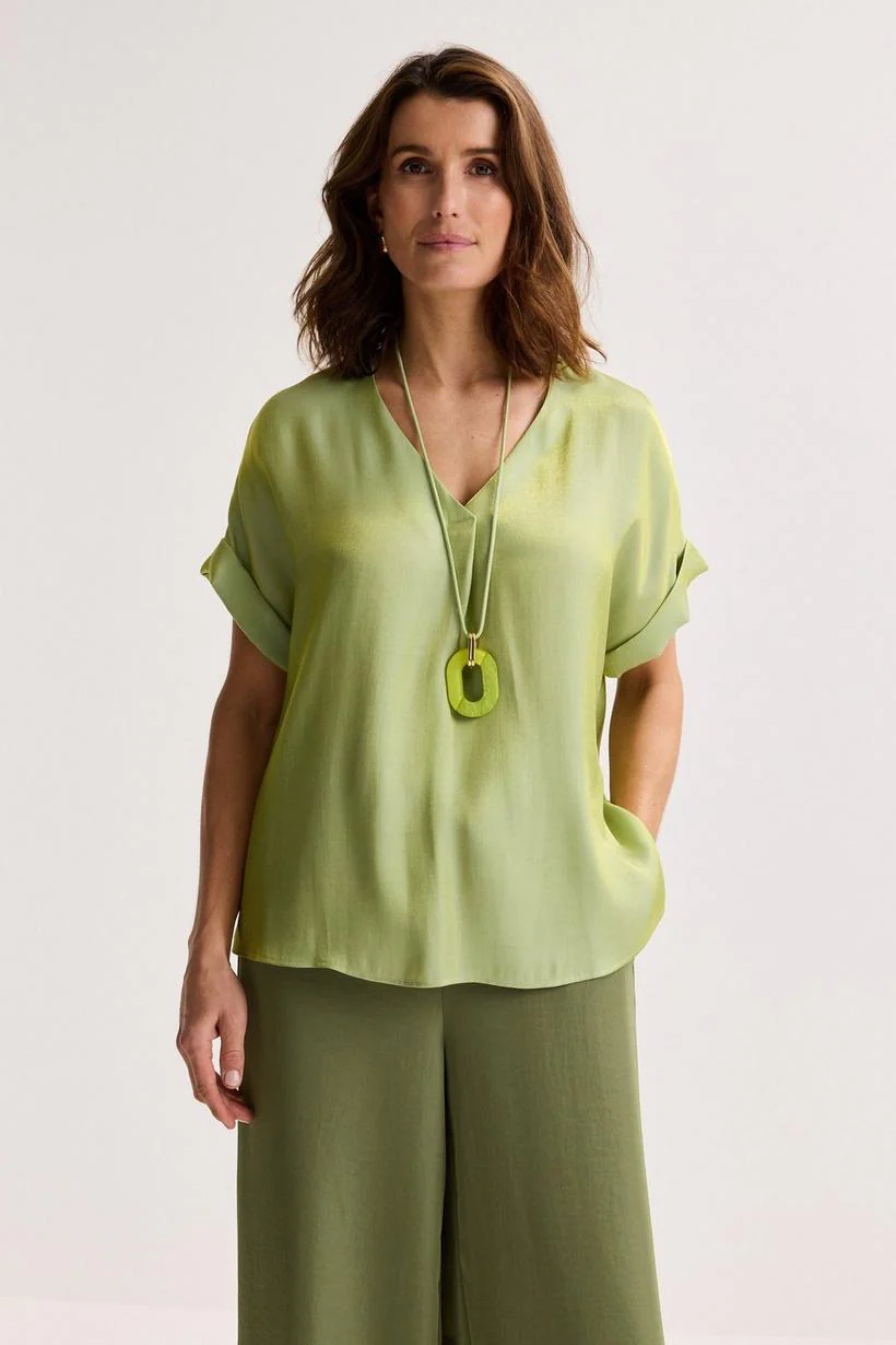 Blouses korte mouw groen Mayerline