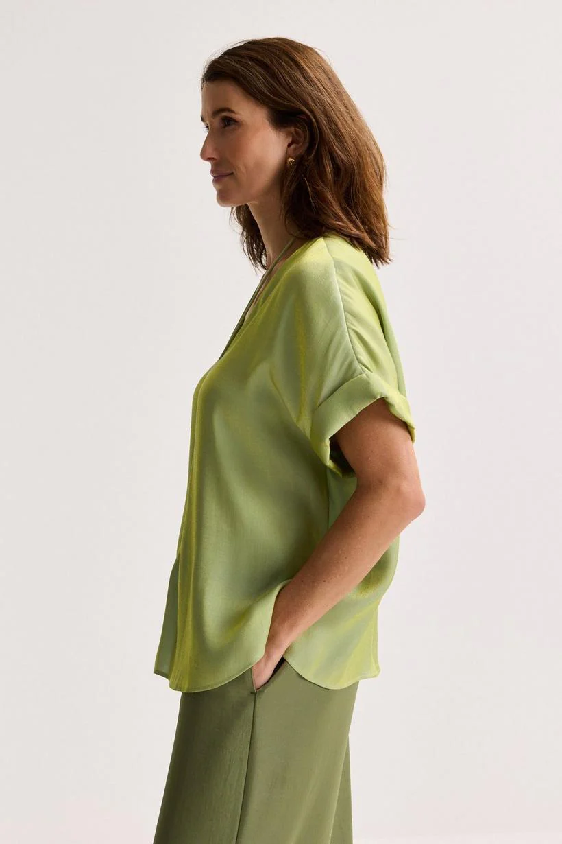 Blouses korte mouw groen Mayerline - Image 4