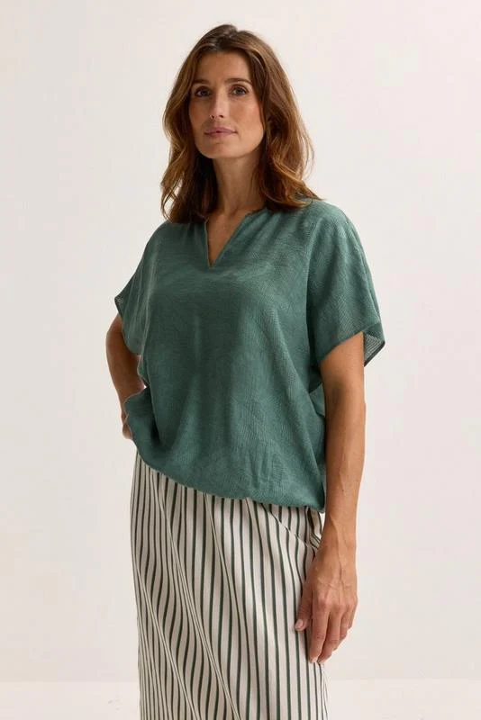 Blouses korte mouw groen Mayerline