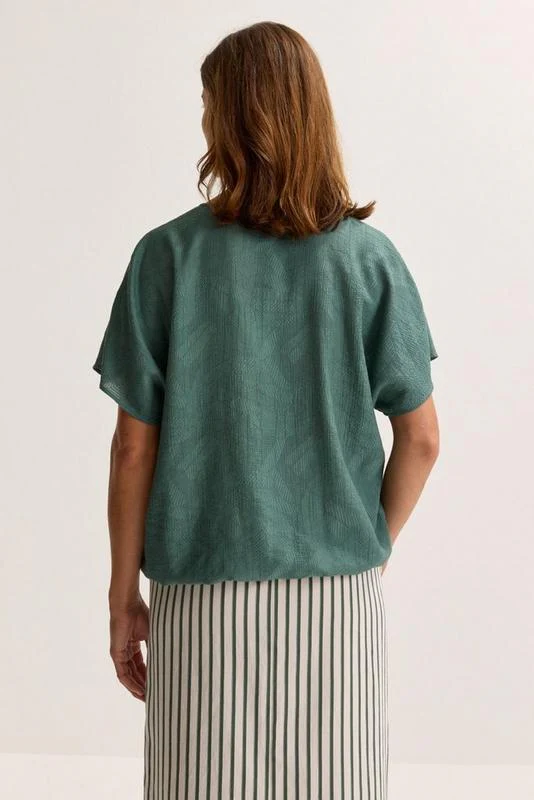 Blouses korte mouw groen Mayerline - Image 4