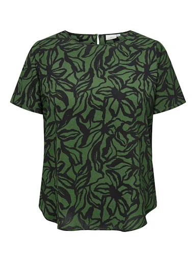 Blouses korte mouw groen ONLY Carmakoma - Image 2