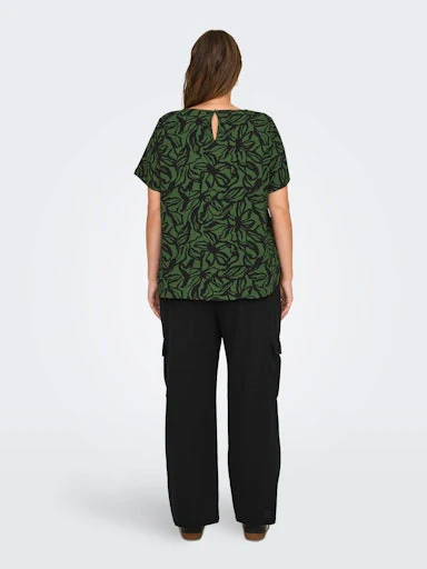 Blouses korte mouw groen ONLY Carmakoma - Image 4