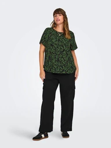 Blouses korte mouw groen ONLY Carmakoma - Image 5
