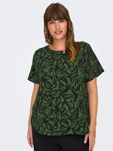 Blouses korte mouw groen ONLY Carmakoma - Image 6