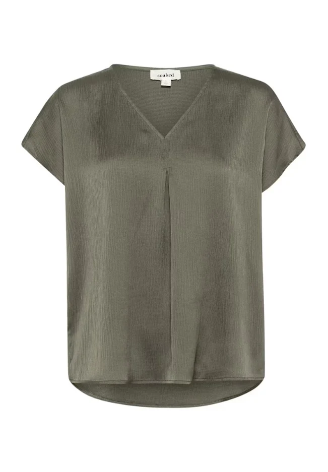 Blouses korte mouw groen Soaked In Luxury - Image 2