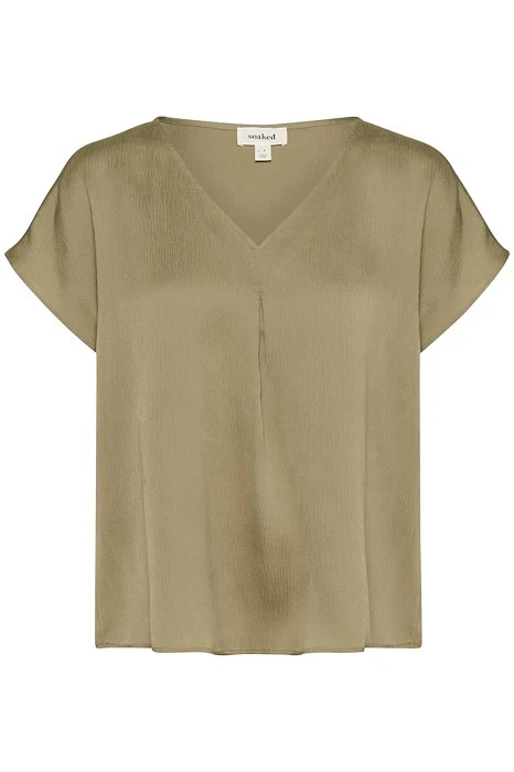Blouses korte mouw groen Soaked In Luxury - Image 2