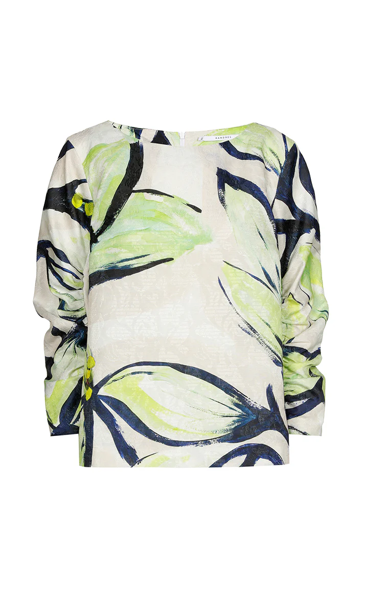 Blouses lange mouw groen Xandres