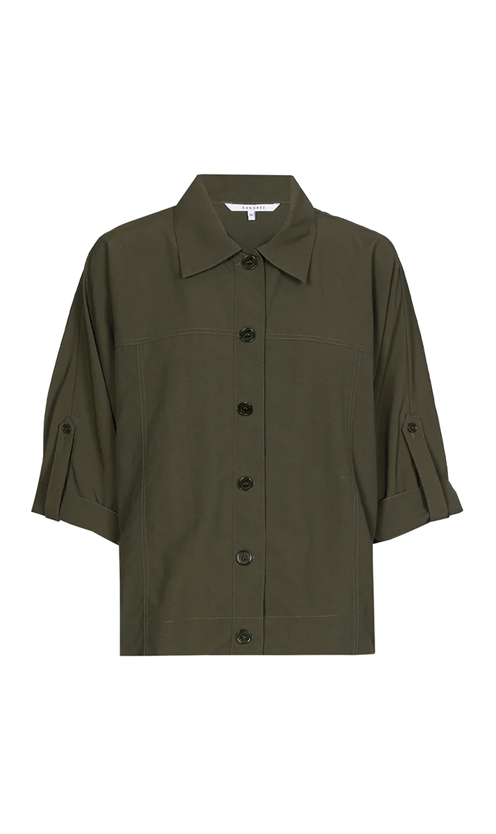 Blouses korte mouw groen Xandres