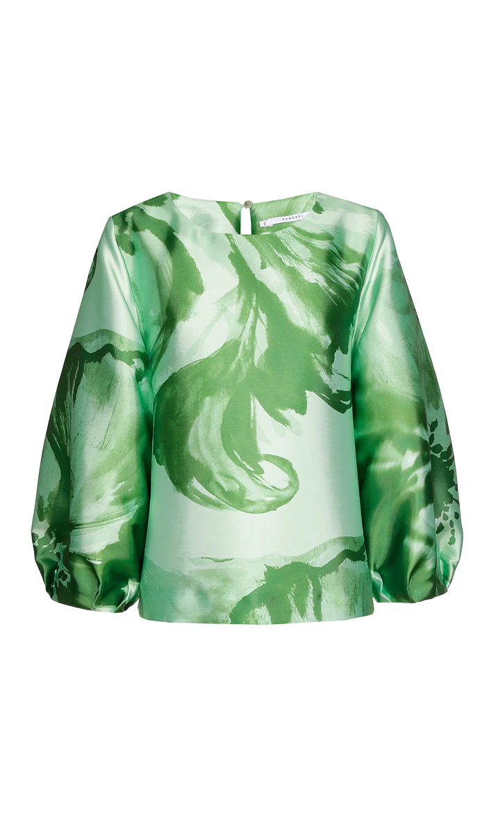 Blouses lange mouw groen Xandres