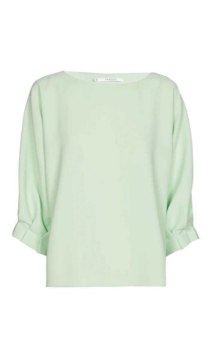 Blouses lange mouw groen Xandres