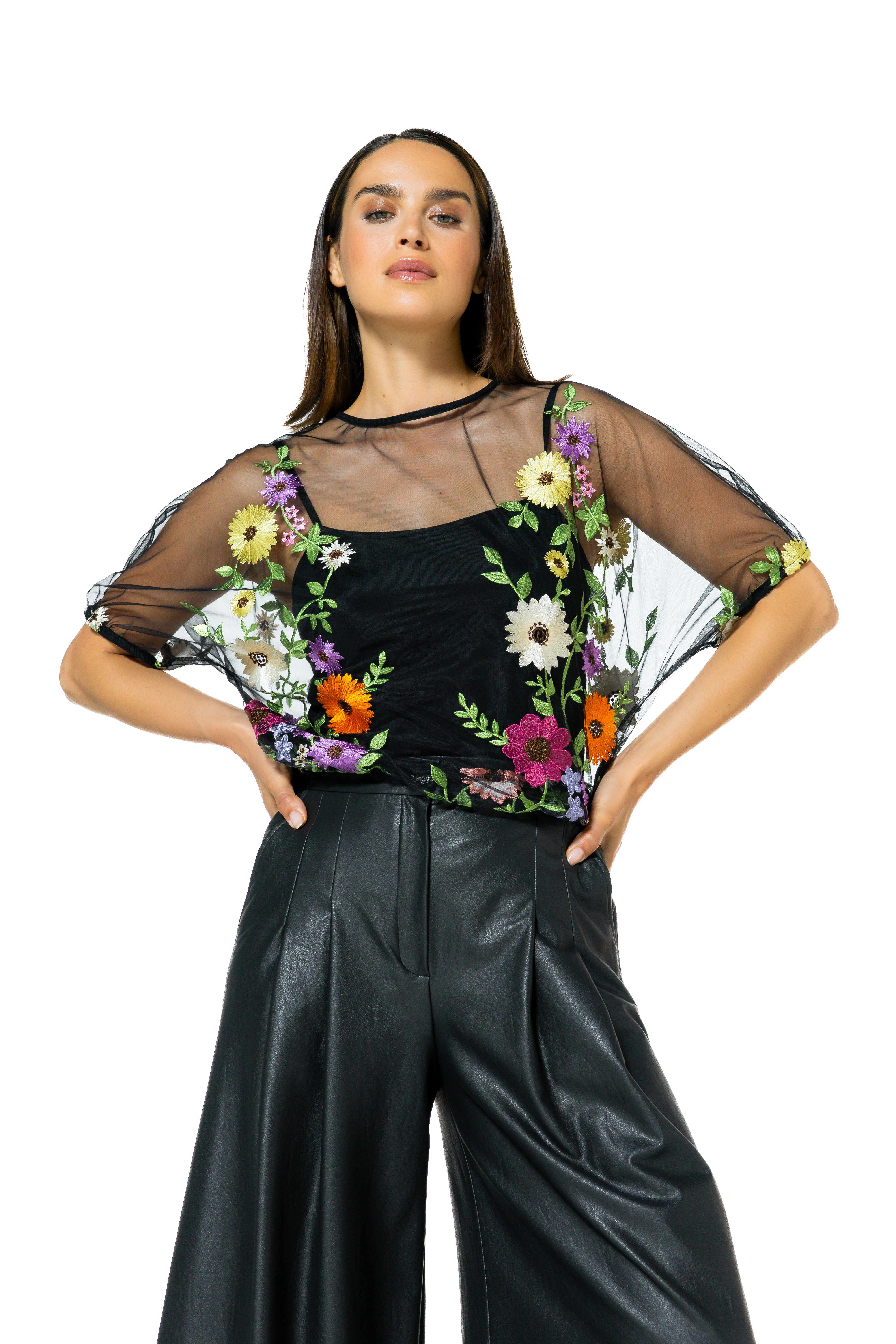 Blouses korte mouw multicolor Caroline Biss - Image 4