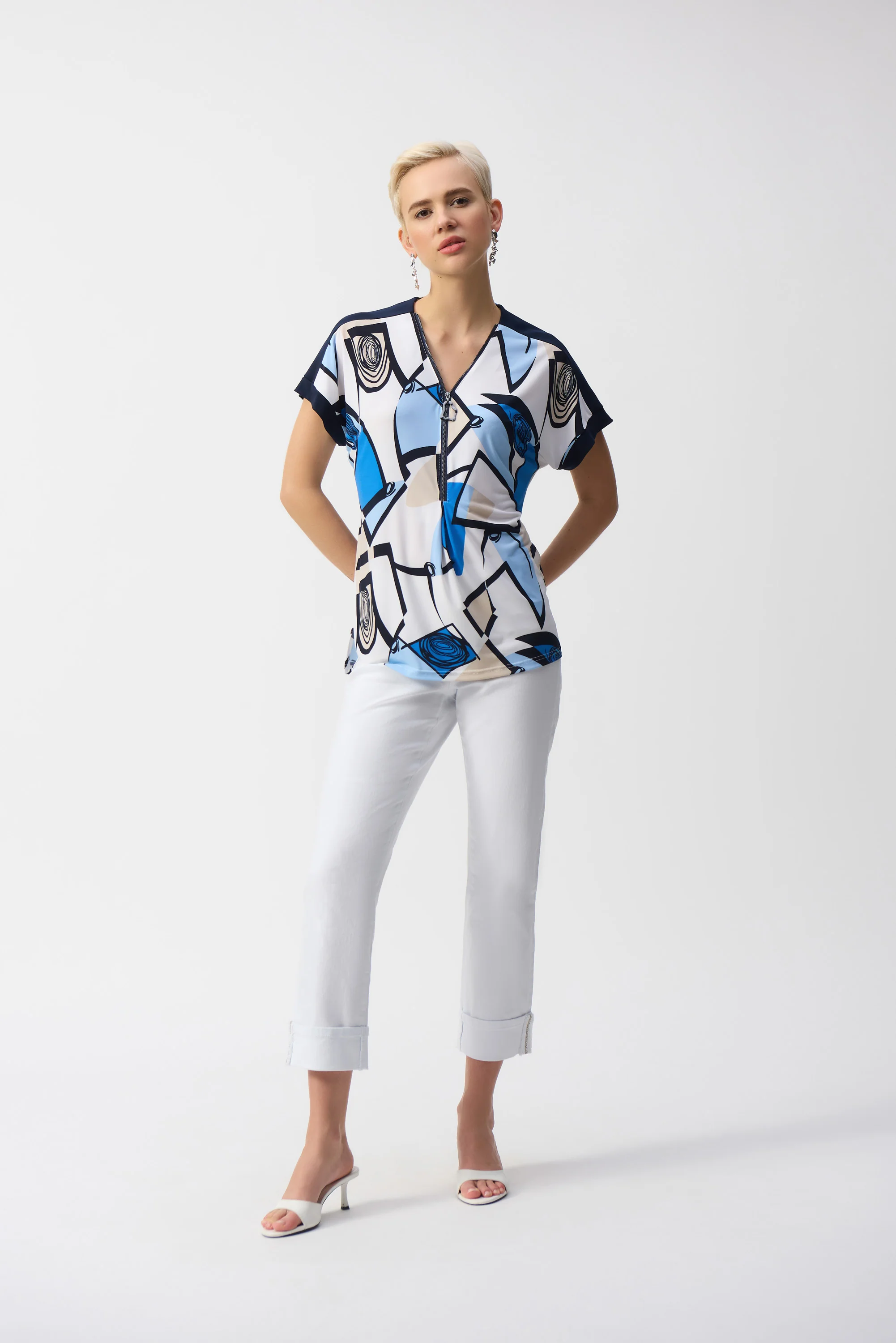 Blouses korte mouw multicolor Joseph Ribkoff - Image 2