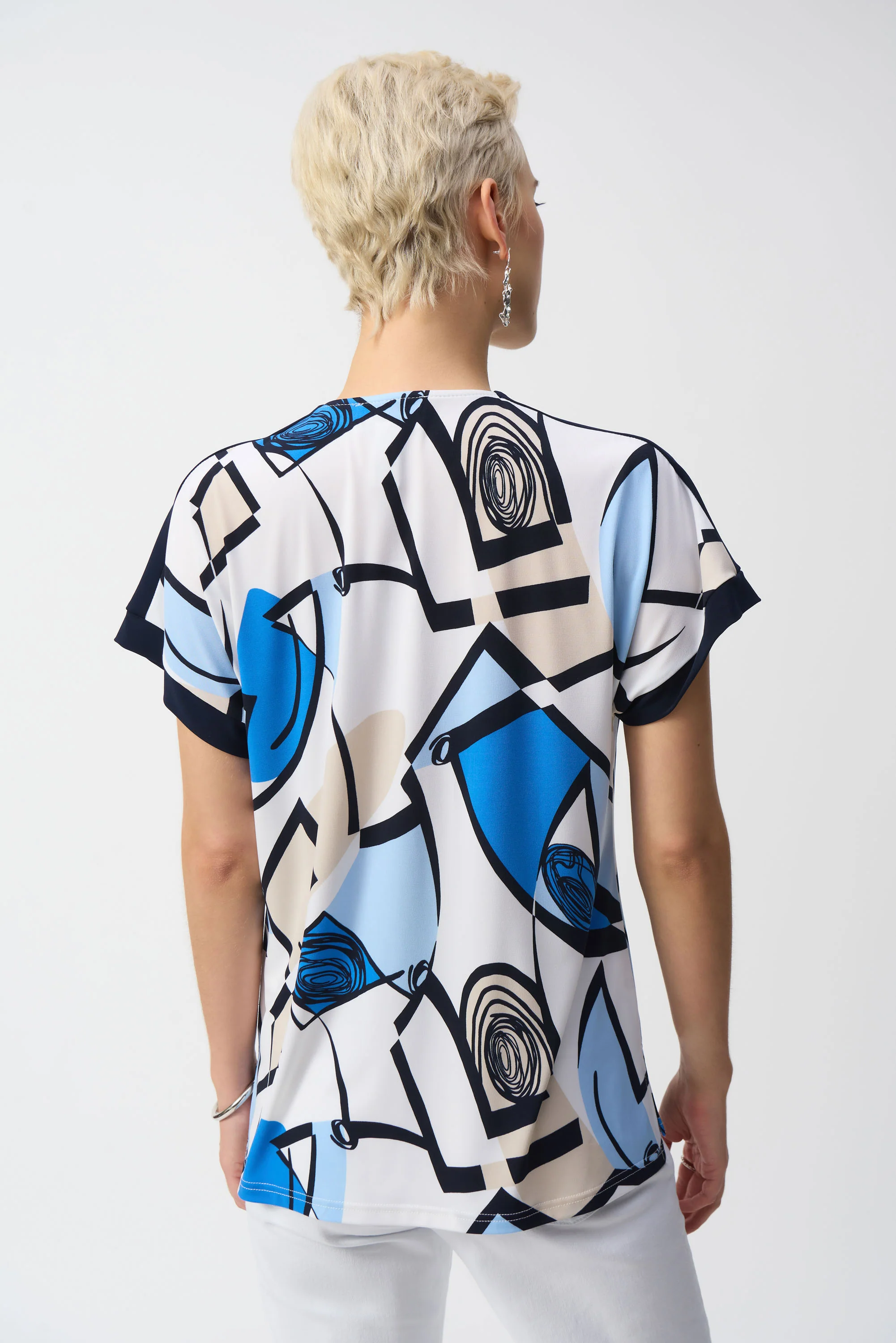 Blouses korte mouw multicolor Joseph Ribkoff - Image 3