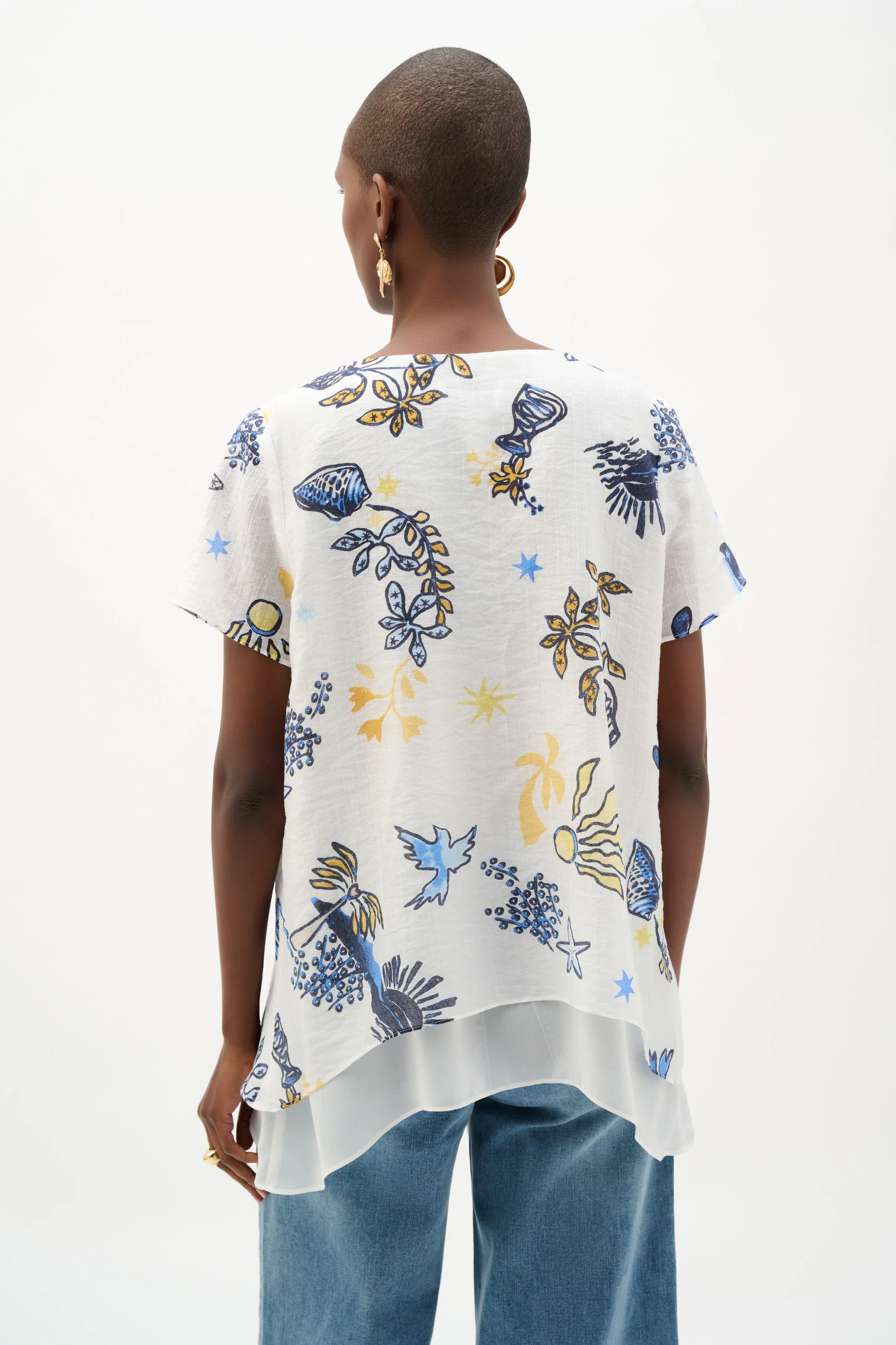 Blouses korte mouw multicolor Joseph Ribkoff - Image 4