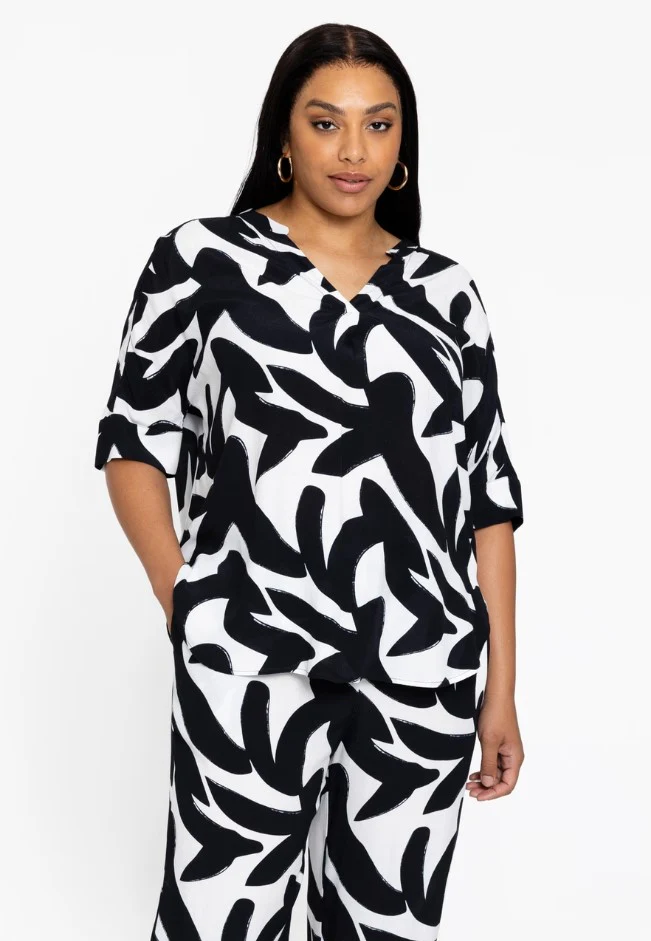 Blouses korte mouw multicolor Yoek