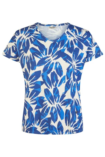 Blouses korte mouw navy Barbara Lebek