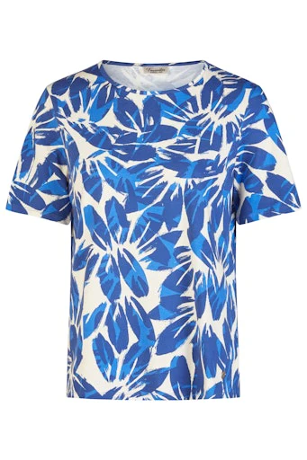 Blouses korte mouw navy Barbara Lebek