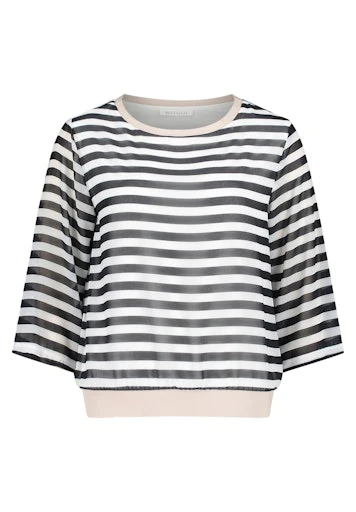 Blouses korte mouw navy Betty & Co