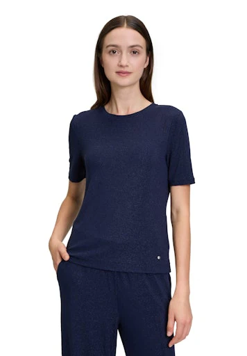 Blouses korte mouw navy Betty & Co - Image 3