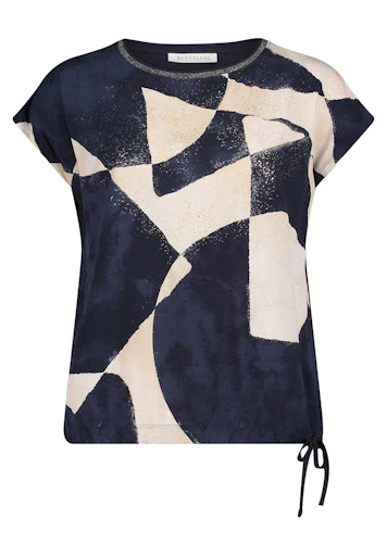 Blouses korte mouw navy Betty & Co