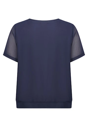 Blouses korte mouw navy Betty & Co - Image 2