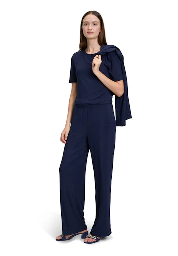 Blouses korte mouw navy Betty & Co - Image 5