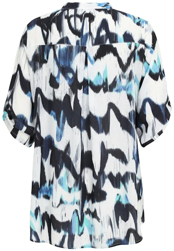 Blouses korte mouw navy Doris Streich - Image 2
