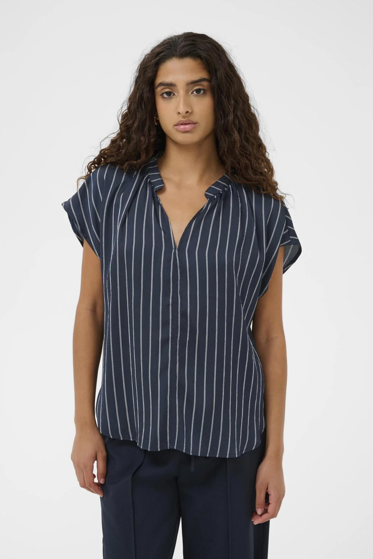 Blouses korte mouw navy Soaked In Luxury