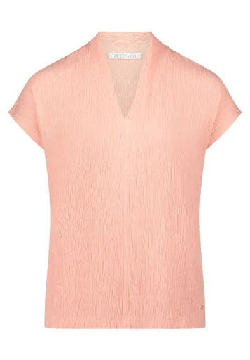Blouses korte mouw oranje Betty & Co
