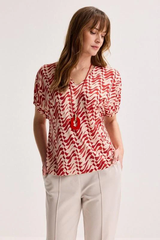 Blouses korte mouw oranje Mayerline