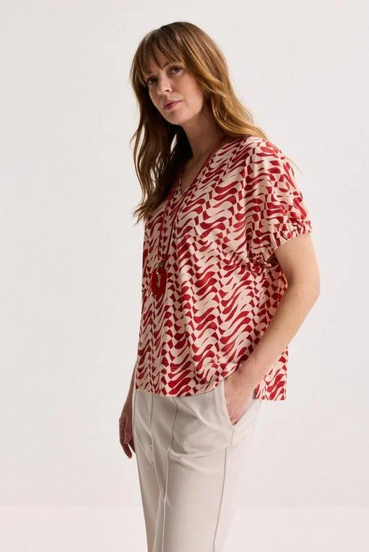 Blouses korte mouw oranje Mayerline - Image 2