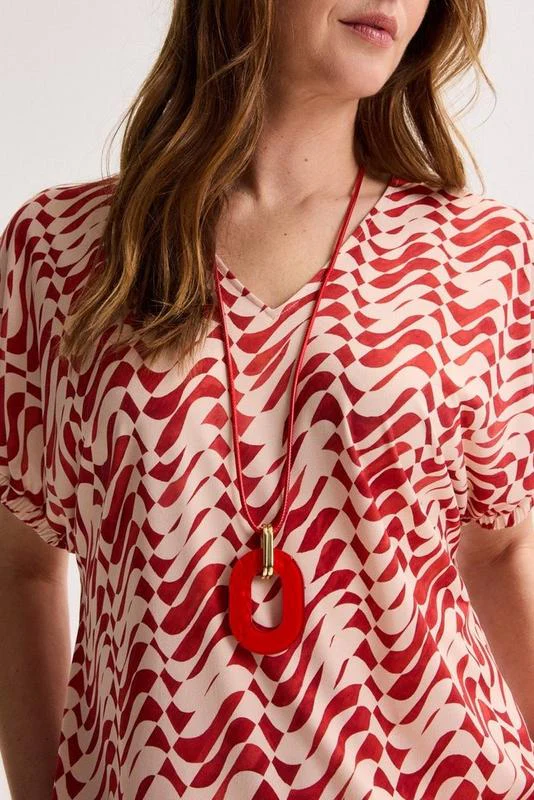 Blouses korte mouw oranje Mayerline - Image 4