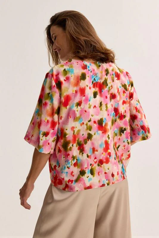 Blouses korte mouw oranje Mayerline - Image 4