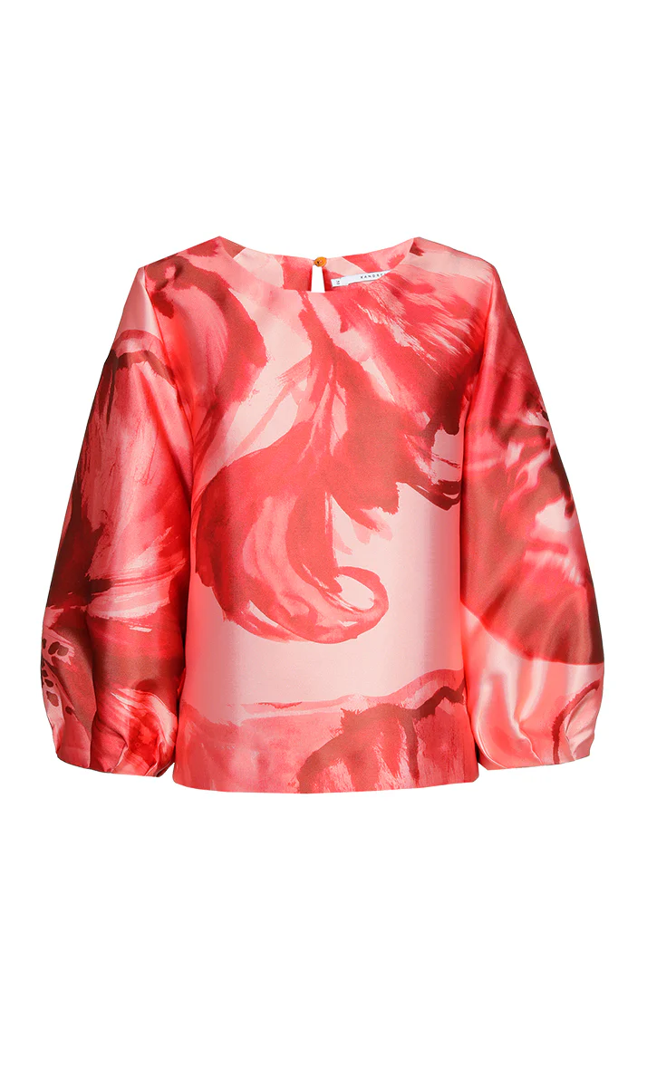 Blouses lange mouw oranje Xandres