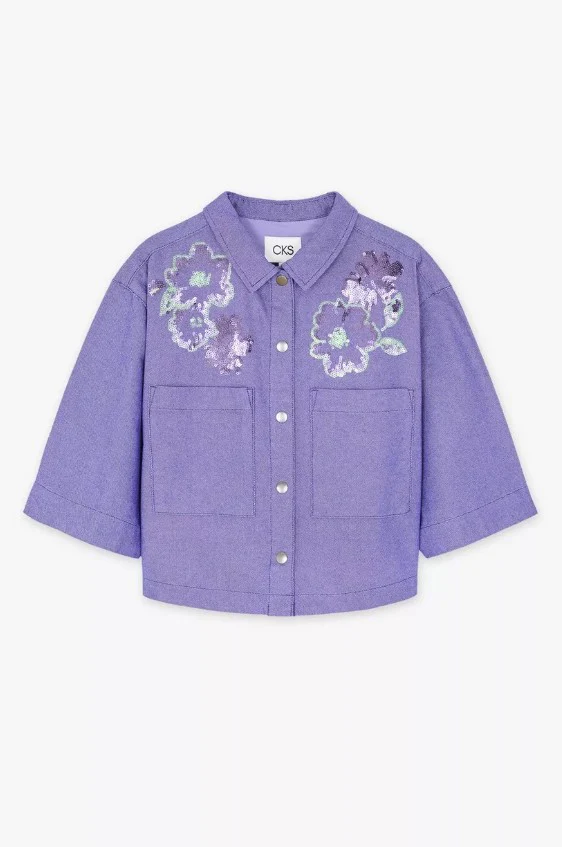 Blouses korte mouw paars CKS - Image 2