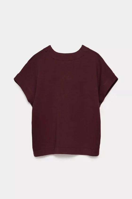 Blouses korte mouw bordeaux CKS - Image 4