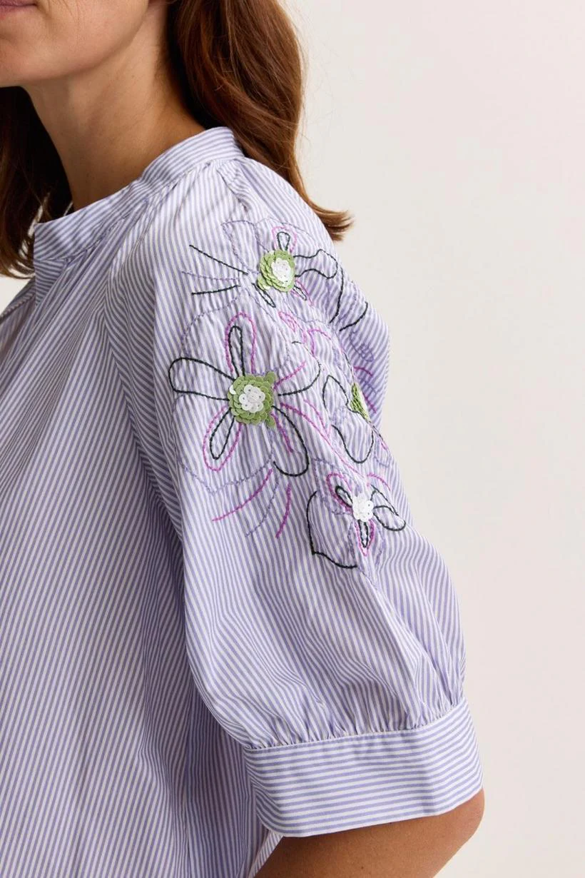 Blouses korte mouw paars Mayerline - Image 2