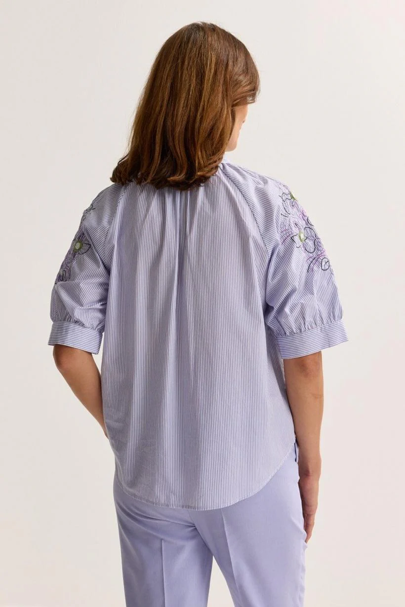Blouses korte mouw paars Mayerline - Image 3