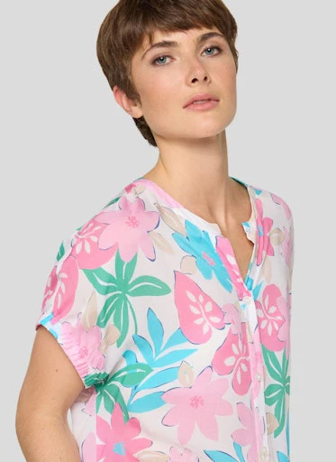 Blouses korte mouw paars Rabe - Image 3