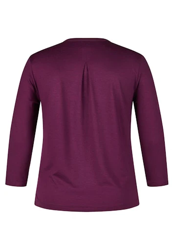 Blouses korte mouw paars Rabe - Image 2