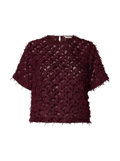 Blouses korte mouw paars Selected FEMME - Image 2