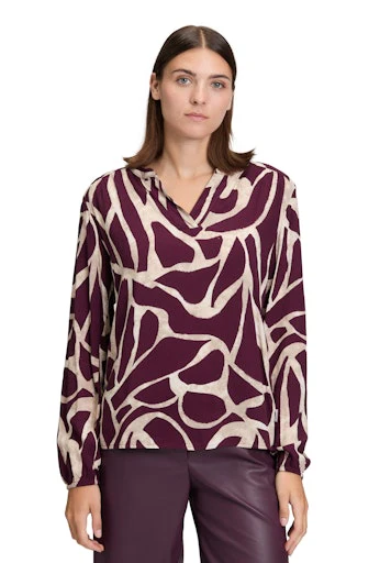 Blouses lange mouw rood Betty & Co - Image 3